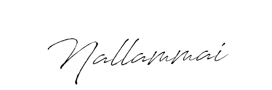 How to make Nallammai signature? Antro_Vectra is a professional autograph style. Create handwritten signature for Nallammai name. Nallammai signature style 6 images and pictures png