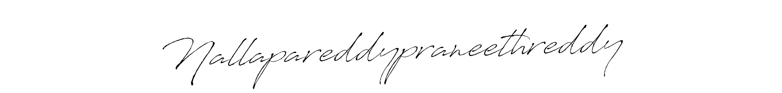 How to make Nallapareddypraneethreddy signature? Antro_Vectra is a professional autograph style. Create handwritten signature for Nallapareddypraneethreddy name. Nallapareddypraneethreddy signature style 6 images and pictures png