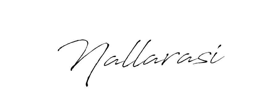 Create a beautiful signature design for name Nallarasi. With this signature (Antro_Vectra) fonts, you can make a handwritten signature for free. Nallarasi signature style 6 images and pictures png