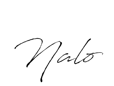 Make a beautiful signature design for name Nalo. With this signature (Antro_Vectra) style, you can create a handwritten signature for free. Nalo signature style 6 images and pictures png