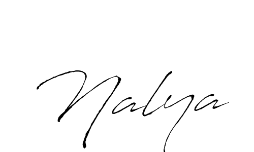 Nalya stylish signature style. Best Handwritten Sign (Antro_Vectra) for my name. Handwritten Signature Collection Ideas for my name Nalya. Nalya signature style 6 images and pictures png