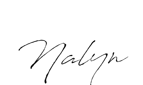 Use a signature maker to create a handwritten signature online. With this signature software, you can design (Antro_Vectra) your own signature for name Nalyn. Nalyn signature style 6 images and pictures png