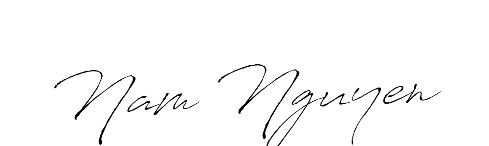 Use a signature maker to create a handwritten signature online. With this signature software, you can design (Antro_Vectra) your own signature for name Nam Nguyen. Nam Nguyen signature style 6 images and pictures png