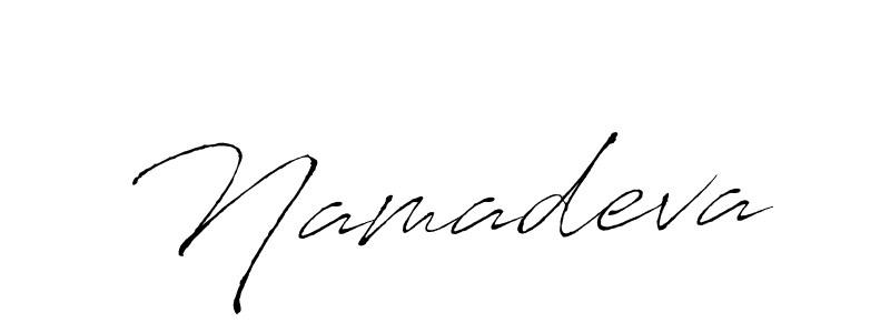 Design your own signature with our free online signature maker. With this signature software, you can create a handwritten (Antro_Vectra) signature for name Namadeva. Namadeva signature style 6 images and pictures png