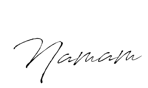 How to make Namam signature? Antro_Vectra is a professional autograph style. Create handwritten signature for Namam name. Namam signature style 6 images and pictures png