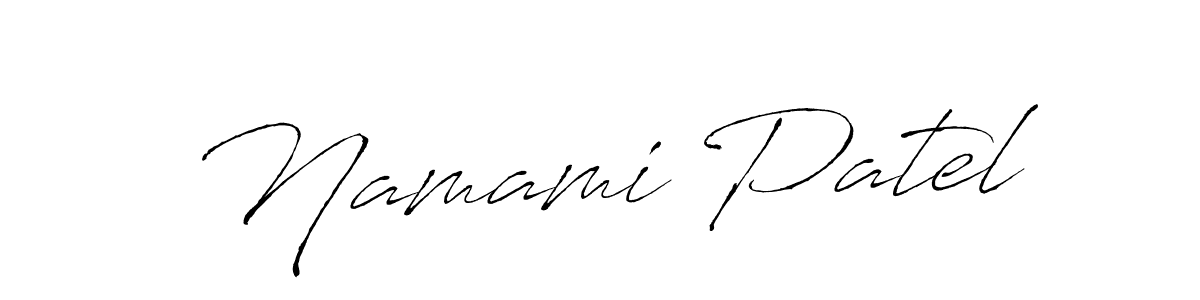 Also You can easily find your signature by using the search form. We will create Namami Patel name handwritten signature images for you free of cost using Antro_Vectra sign style. Namami Patel signature style 6 images and pictures png