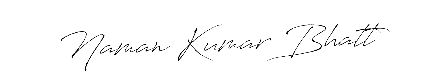 Design your own signature with our free online signature maker. With this signature software, you can create a handwritten (Antro_Vectra) signature for name Naman Kumar Bhatt. Naman Kumar Bhatt signature style 6 images and pictures png