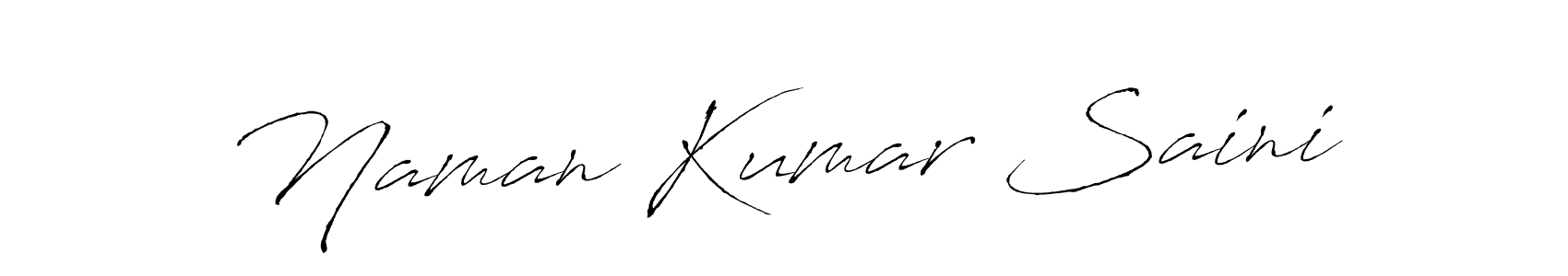 Create a beautiful signature design for name Naman Kumar Saini. With this signature (Antro_Vectra) fonts, you can make a handwritten signature for free. Naman Kumar Saini signature style 6 images and pictures png