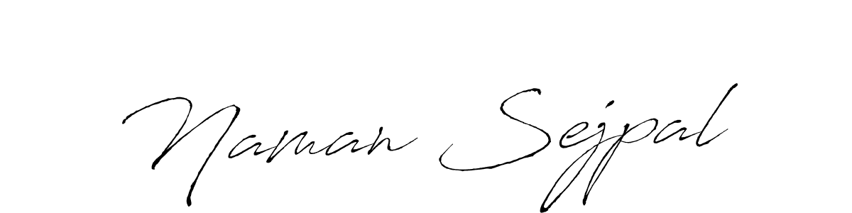 Create a beautiful signature design for name Naman Sejpal. With this signature (Antro_Vectra) fonts, you can make a handwritten signature for free. Naman Sejpal signature style 6 images and pictures png