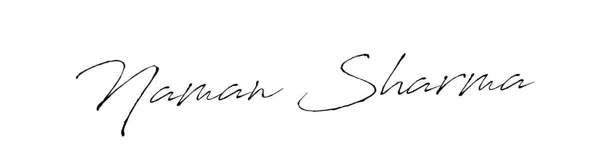 Make a beautiful signature design for name Naman Sharma. With this signature (Antro_Vectra) style, you can create a handwritten signature for free. Naman Sharma signature style 6 images and pictures png