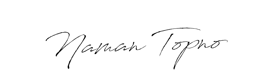 How to make Naman Topno name signature. Use Antro_Vectra style for creating short signs online. This is the latest handwritten sign. Naman Topno signature style 6 images and pictures png