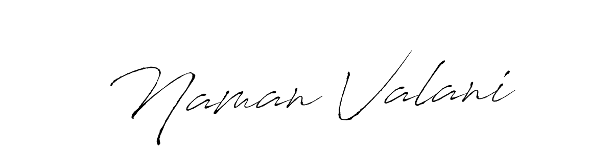 Make a beautiful signature design for name Naman Valani. With this signature (Antro_Vectra) style, you can create a handwritten signature for free. Naman Valani signature style 6 images and pictures png