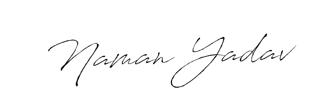 Use a signature maker to create a handwritten signature online. With this signature software, you can design (Antro_Vectra) your own signature for name Naman Yadav. Naman Yadav signature style 6 images and pictures png