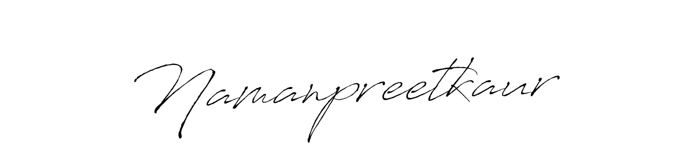 How to make Namanpreetkaur signature? Antro_Vectra is a professional autograph style. Create handwritten signature for Namanpreetkaur name. Namanpreetkaur signature style 6 images and pictures png