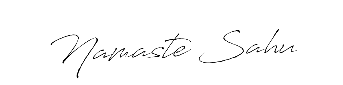 Also we have Namaste Sahu name is the best signature style. Create professional handwritten signature collection using Antro_Vectra autograph style. Namaste Sahu signature style 6 images and pictures png