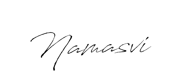 Namasvi stylish signature style. Best Handwritten Sign (Antro_Vectra) for my name. Handwritten Signature Collection Ideas for my name Namasvi. Namasvi signature style 6 images and pictures png