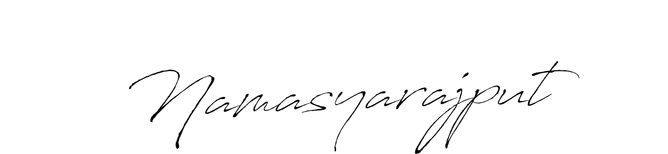 Namasyarajput stylish signature style. Best Handwritten Sign (Antro_Vectra) for my name. Handwritten Signature Collection Ideas for my name Namasyarajput. Namasyarajput signature style 6 images and pictures png