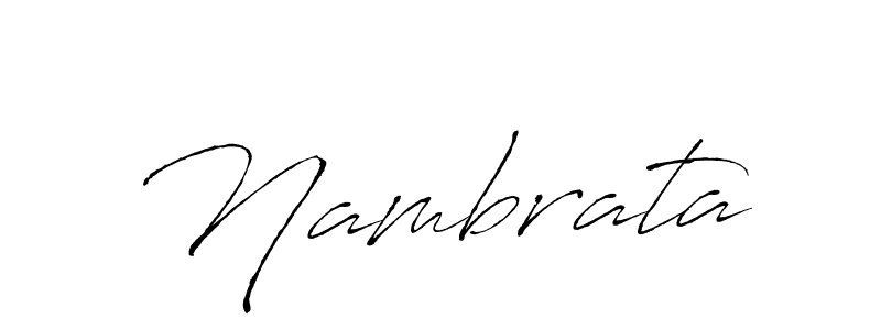 Design your own signature with our free online signature maker. With this signature software, you can create a handwritten (Antro_Vectra) signature for name Nambrata. Nambrata signature style 6 images and pictures png