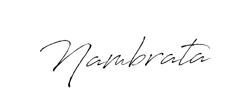 Make a beautiful signature design for name Nambrata. With this signature (Antro_Vectra) style, you can create a handwritten signature for free. Nambrata signature style 6 images and pictures png