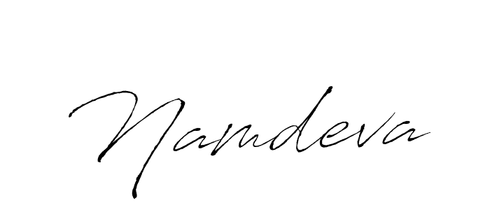 How to make Namdeva signature? Antro_Vectra is a professional autograph style. Create handwritten signature for Namdeva name. Namdeva signature style 6 images and pictures png