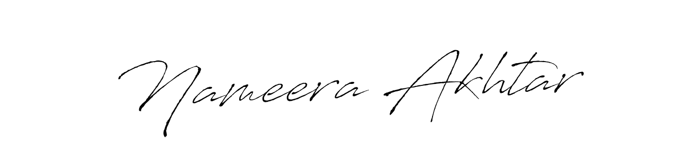 The best way (Antro_Vectra) to make a short signature is to pick only two or three words in your name. The name Nameera Akhtar include a total of six letters. For converting this name. Nameera Akhtar signature style 6 images and pictures png