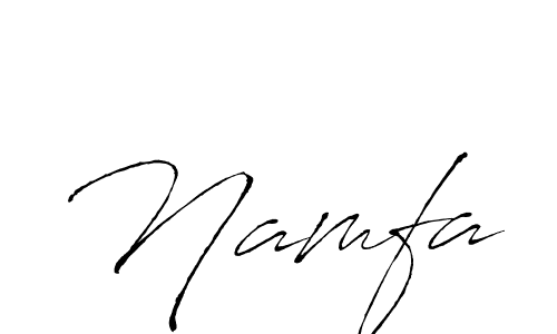 Also You can easily find your signature by using the search form. We will create Namfa name handwritten signature images for you free of cost using Antro_Vectra sign style. Namfa signature style 6 images and pictures png