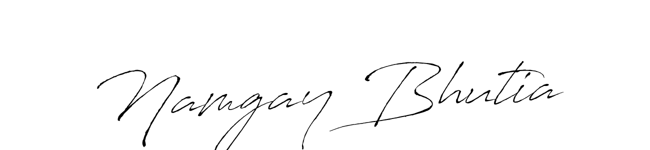 You should practise on your own different ways (Antro_Vectra) to write your name (Namgay Bhutia) in signature. don't let someone else do it for you. Namgay Bhutia signature style 6 images and pictures png