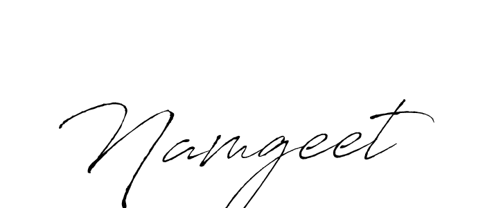 Create a beautiful signature design for name Namgeet. With this signature (Antro_Vectra) fonts, you can make a handwritten signature for free. Namgeet signature style 6 images and pictures png