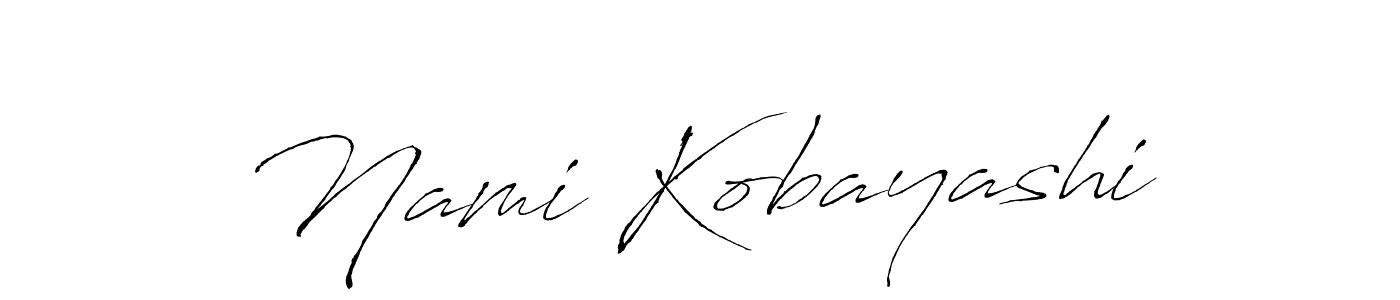 You should practise on your own different ways (Antro_Vectra) to write your name (Nami Kobayashi) in signature. don't let someone else do it for you. Nami Kobayashi signature style 6 images and pictures png