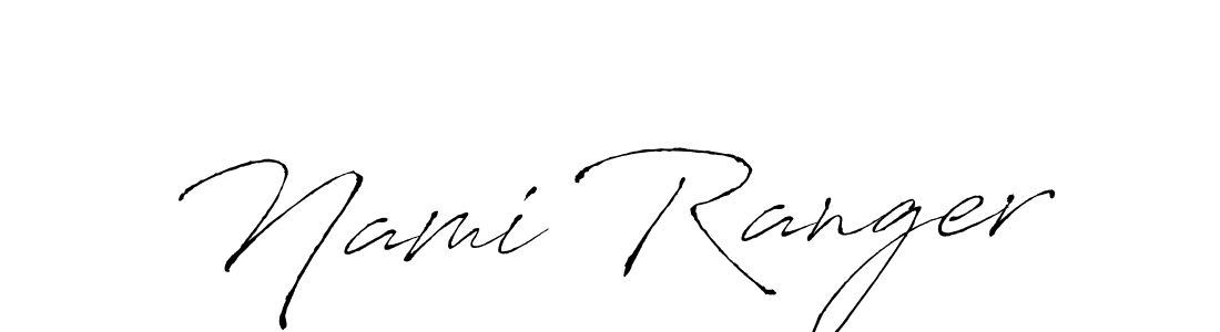 Create a beautiful signature design for name Nami Ranger. With this signature (Antro_Vectra) fonts, you can make a handwritten signature for free. Nami Ranger signature style 6 images and pictures png