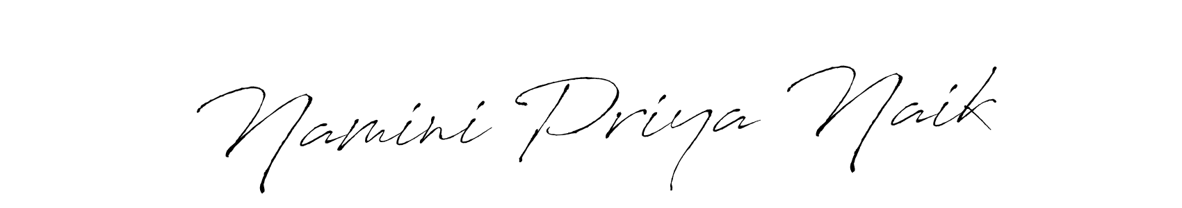 Use a signature maker to create a handwritten signature online. With this signature software, you can design (Antro_Vectra) your own signature for name Namini Priya Naik. Namini Priya Naik signature style 6 images and pictures png