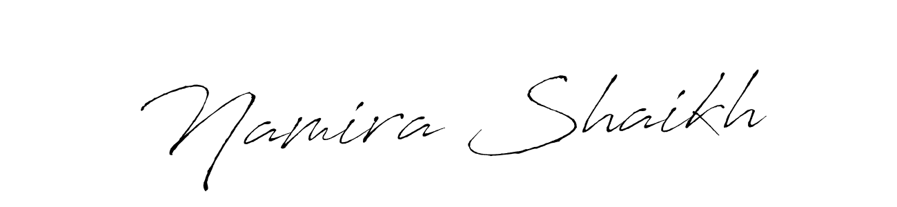 Antro_Vectra is a professional signature style that is perfect for those who want to add a touch of class to their signature. It is also a great choice for those who want to make their signature more unique. Get Namira Shaikh name to fancy signature for free. Namira Shaikh signature style 6 images and pictures png