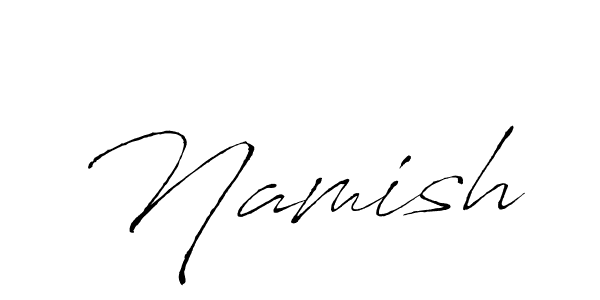 How to make Namish name signature. Use Antro_Vectra style for creating short signs online. This is the latest handwritten sign. Namish signature style 6 images and pictures png