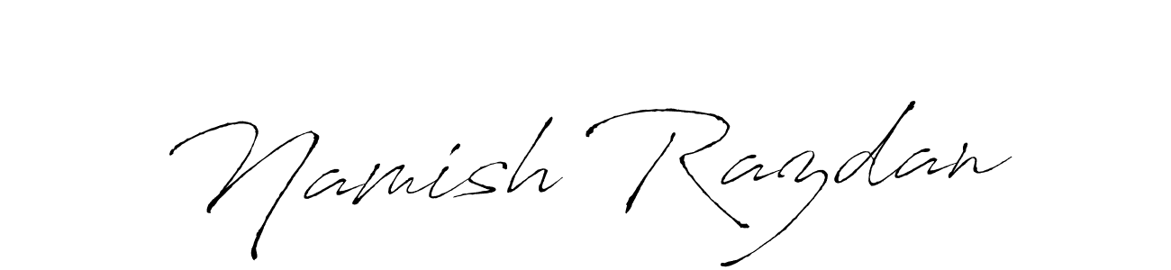 if you are searching for the best signature style for your name Namish Razdan. so please give up your signature search. here we have designed multiple signature styles  using Antro_Vectra. Namish Razdan signature style 6 images and pictures png