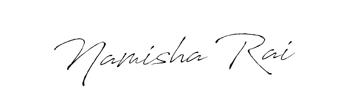 Antro_Vectra is a professional signature style that is perfect for those who want to add a touch of class to their signature. It is also a great choice for those who want to make their signature more unique. Get Namisha Rai name to fancy signature for free. Namisha Rai signature style 6 images and pictures png