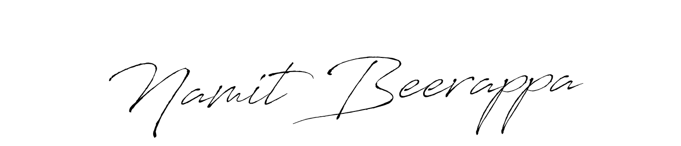 Create a beautiful signature design for name Namit Beerappa. With this signature (Antro_Vectra) fonts, you can make a handwritten signature for free. Namit Beerappa signature style 6 images and pictures png