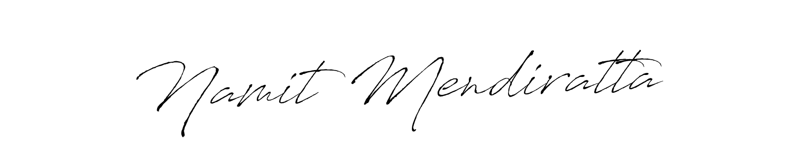 Antro_Vectra is a professional signature style that is perfect for those who want to add a touch of class to their signature. It is also a great choice for those who want to make their signature more unique. Get Namit Mendiratta name to fancy signature for free. Namit Mendiratta signature style 6 images and pictures png