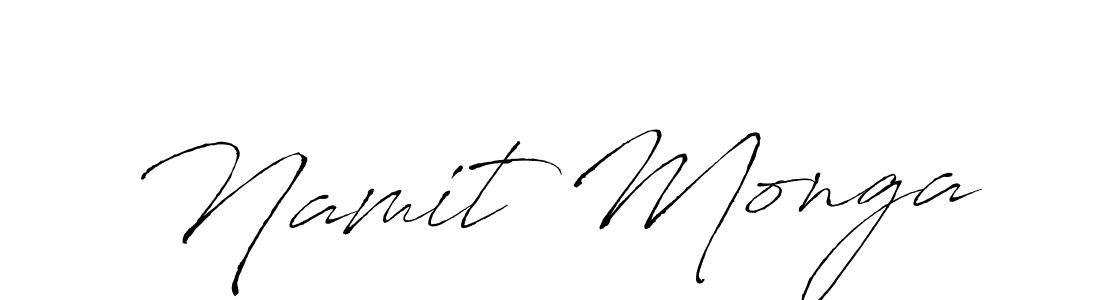 Use a signature maker to create a handwritten signature online. With this signature software, you can design (Antro_Vectra) your own signature for name Namit Monga. Namit Monga signature style 6 images and pictures png