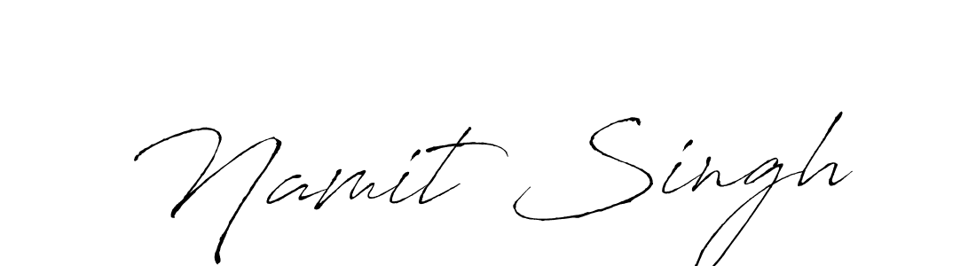 Namit Singh stylish signature style. Best Handwritten Sign (Antro_Vectra) for my name. Handwritten Signature Collection Ideas for my name Namit Singh. Namit Singh signature style 6 images and pictures png