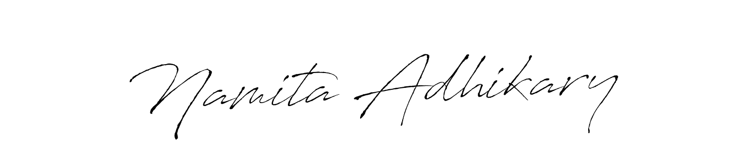 You can use this online signature creator to create a handwritten signature for the name Namita Adhikary. This is the best online autograph maker. Namita Adhikary signature style 6 images and pictures png