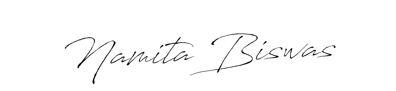 How to make Namita Biswas name signature. Use Antro_Vectra style for creating short signs online. This is the latest handwritten sign. Namita Biswas signature style 6 images and pictures png