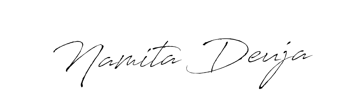 if you are searching for the best signature style for your name Namita Deuja. so please give up your signature search. here we have designed multiple signature styles  using Antro_Vectra. Namita Deuja signature style 6 images and pictures png