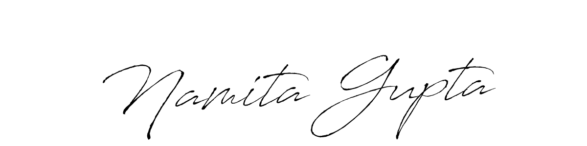 How to make Namita Gupta signature? Antro_Vectra is a professional autograph style. Create handwritten signature for Namita Gupta name. Namita Gupta signature style 6 images and pictures png