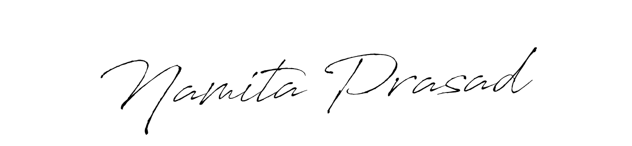 Antro_Vectra is a professional signature style that is perfect for those who want to add a touch of class to their signature. It is also a great choice for those who want to make their signature more unique. Get Namita Prasad name to fancy signature for free. Namita Prasad signature style 6 images and pictures png