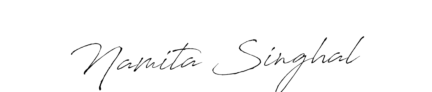 How to make Namita Singhal name signature. Use Antro_Vectra style for creating short signs online. This is the latest handwritten sign. Namita Singhal signature style 6 images and pictures png