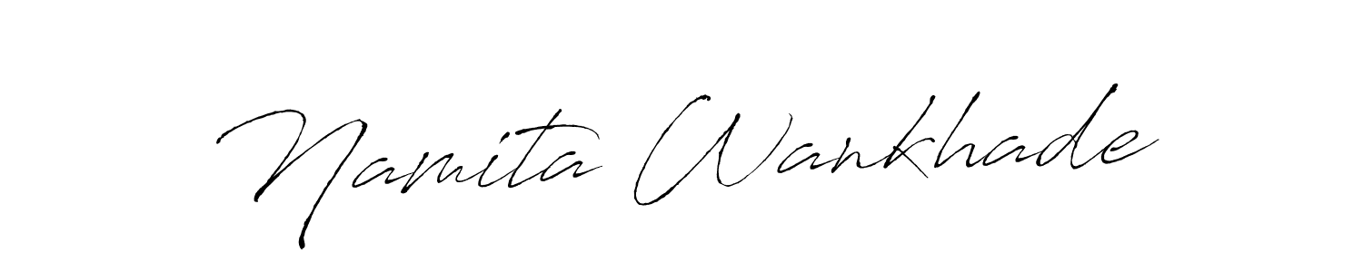 You should practise on your own different ways (Antro_Vectra) to write your name (Namita Wankhade) in signature. don't let someone else do it for you. Namita Wankhade signature style 6 images and pictures png