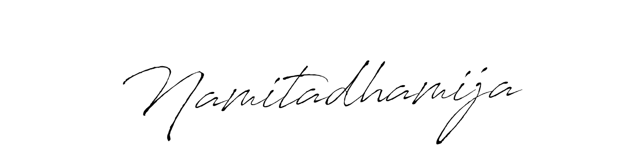 if you are searching for the best signature style for your name Namitadhamija. so please give up your signature search. here we have designed multiple signature styles  using Antro_Vectra. Namitadhamija signature style 6 images and pictures png
