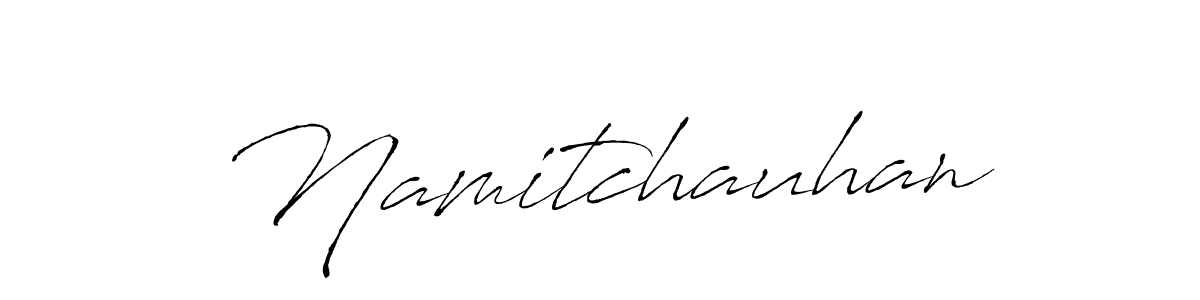 You should practise on your own different ways (Antro_Vectra) to write your name (Namitchauhan) in signature. don't let someone else do it for you. Namitchauhan signature style 6 images and pictures png