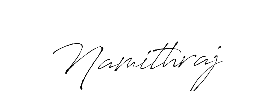 How to make Namithraj name signature. Use Antro_Vectra style for creating short signs online. This is the latest handwritten sign. Namithraj signature style 6 images and pictures png