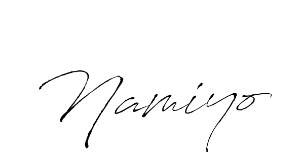 Create a beautiful signature design for name Namiyo. With this signature (Antro_Vectra) fonts, you can make a handwritten signature for free. Namiyo signature style 6 images and pictures png